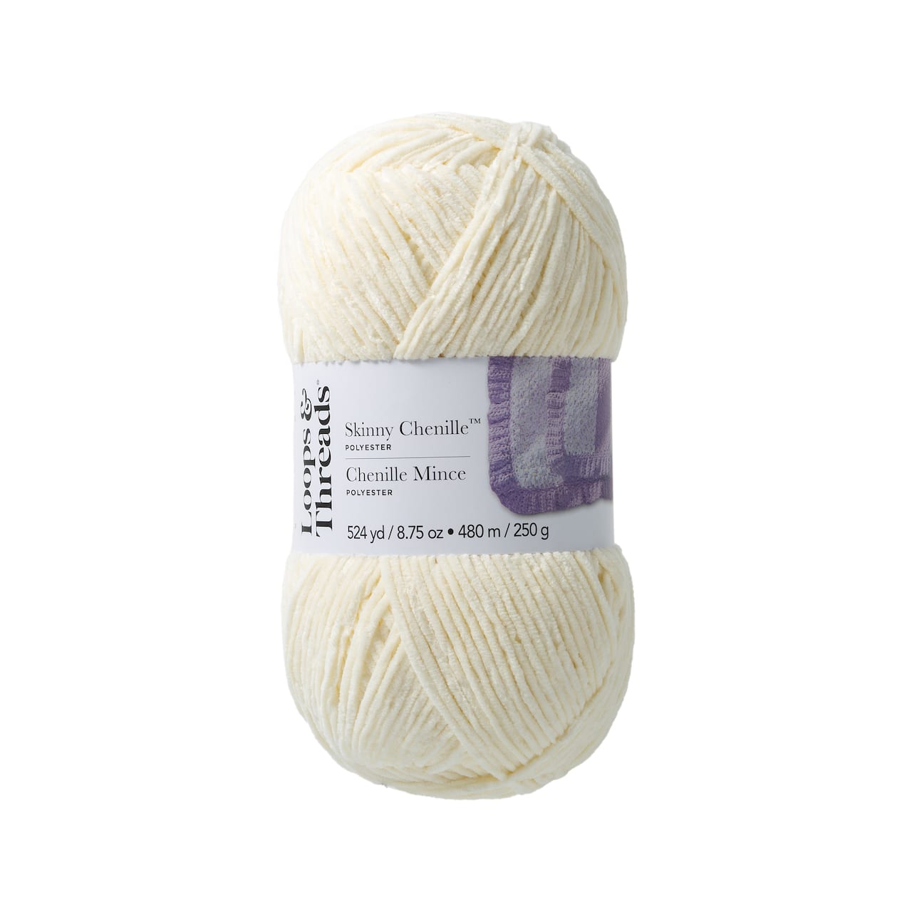 Skinny Chenille&#x2122; Yarn by Loops &#x26; Threads&#xAE;